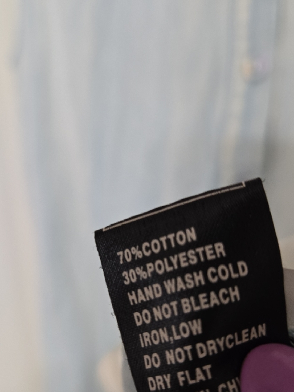 POL Sleeveless Dip-Dye Tunic in Light Blue and White - Picture 3 of 5